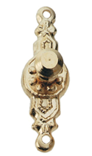 Dollhouse Miniature Round Knob, Brass